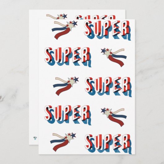 愛国的すごいスター賞授賞式招待状 招待状 (正面/裏面)