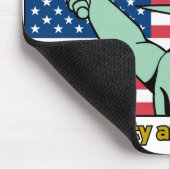 愛国的で不可分な自由と正義 マウスパッド (コーナー)