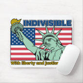 愛国的で不可分な自由と正義 マウスパッド (マウス)