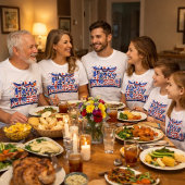 愛国的なお祝いTシャツ Tシャツ