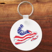 愛国的なそり キーホルダー (正面)