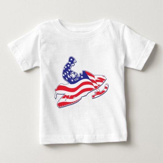 愛国的なそり ベビーTシャツ (正面)