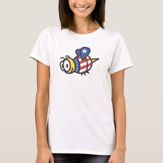 愛国的なのまわりにTシャツ Tシャツ (正面)