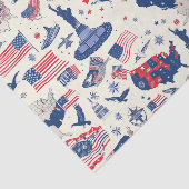 愛国的なアイコン – 自由の女神，旗(2) 薄葉紙 (詳細)