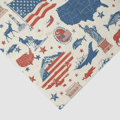 愛国的なアイコン – 自由の女神，旗(3) 薄葉紙 (詳細)