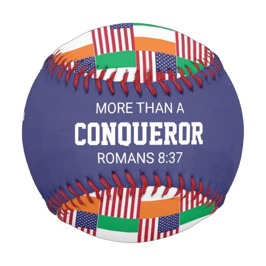 愛国的なアイリッシュアメリカ国旗のカスタム聖なる書物、 経典 野球ボール (正面)