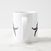 愛国的なアイリッシュウルフハウンド ジャンボコーヒーマグカップ (裏面)