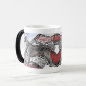 愛国的なアイリッシュウルフハウンド モーフィングマグカップ (正面左)