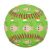 愛国的なアイリッシュエッグ野球 野球ボール (裏面)