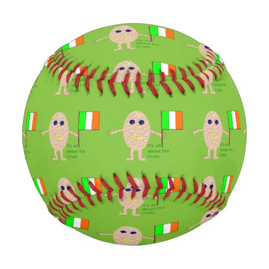 愛国的なアイリッシュエッグ野球 野球ボール (正面)
