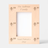 愛国的なアイリッシュカスタム卵の家族の名前 レーザー彫刻フレーム (正面)