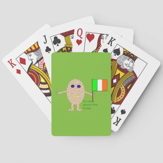 愛国的なアイリッシュ遊卵のカード トランプ (裏面)