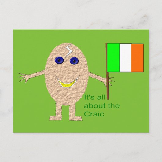愛国的なアイルランドの卵はがき ポストカード (正面)