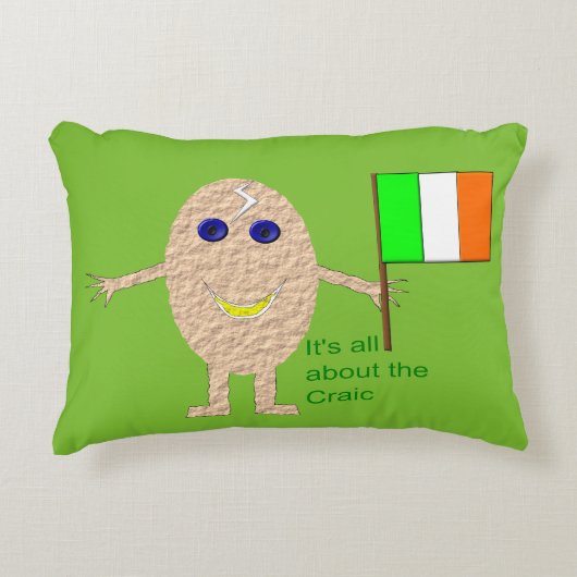 愛国的なアイルランドの卵枕 アクセントクッション (正面)