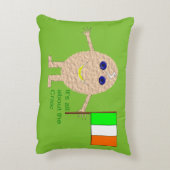 愛国的なアイルランドの卵枕 アクセントクッション (裏面(縦))