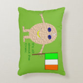 愛国的なアイルランドの卵枕 アクセントクッション (正面(垂直))