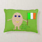 愛国的なアイルランドの卵枕 アクセントクッション (裏面)