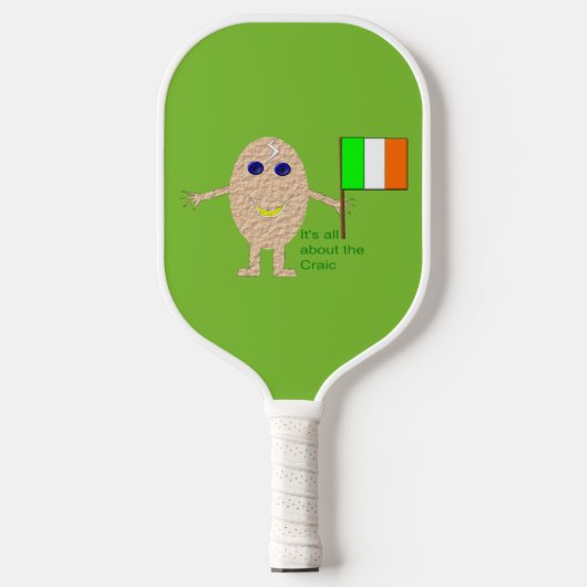 愛国的なアイルランドの卵 ピックルボールラケット (正面)