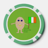 愛国的なアイルランドの卵 ポーカーチップ (裏面)