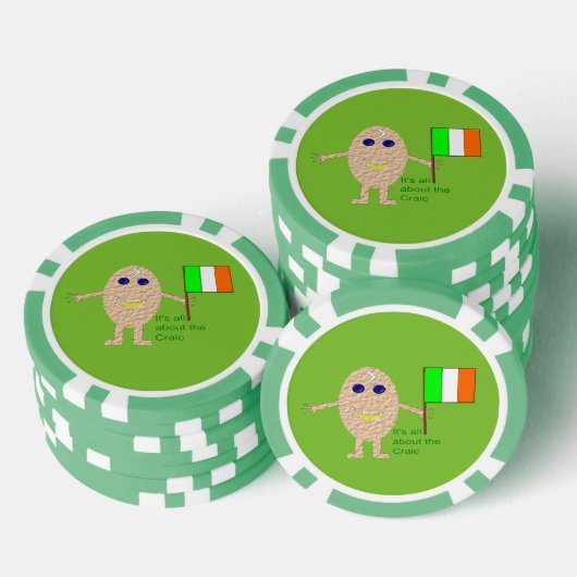 愛国的なアイルランドの卵 ポーカーチップ (積み重ね)