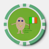 愛国的なアイルランドの卵 ポーカーチップ (正面)