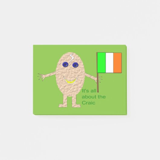 愛国的なアイルランドの卵Post it notesパッド ポストイット (正面)