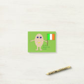 愛国的なアイルランドの卵Post it notesパッド ポストイット (デスク上)
