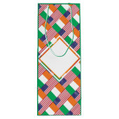 愛国的なアイルランド系アメリカ国旗 ワインギフトバッグ (裏面)