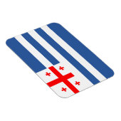 愛国的なアジャラの旗 マグネット (右側)