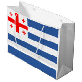 愛国的なアジャラの旗 ラージペーパーバッグ (正面アングル)