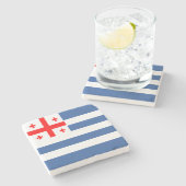 愛国的なアジュラ国旗 ストーンコースター (横)