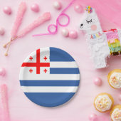 愛国的なアジュラ国旗 ペーパープレート (パーティー)