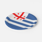 愛国的なアジュラ国旗 ペーパープレート (アングル)