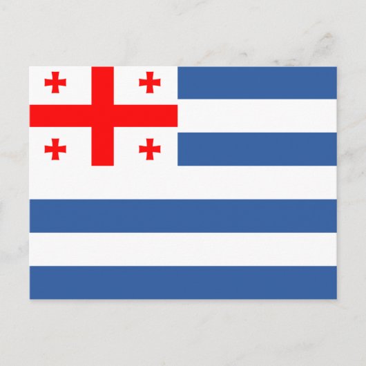 愛国的なアジュラ国旗 ポストカード (正面)