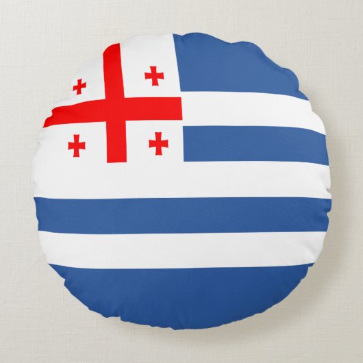 愛国的なアジュラ国旗 ラウンドクッション (正面)