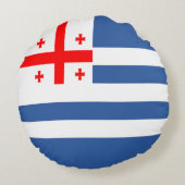 愛国的なアジュラ国旗 ラウンドクッション (裏面)