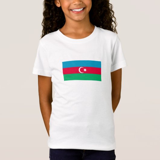 愛国的なアゼルバイジャンの旗 Tシャツ (正面)