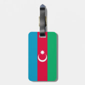 愛国的なアゼルバイジャン国旗 ラゲッジタグ (裏面縦)