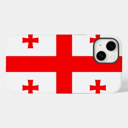 愛国的なアップルのケースメイトとジョージア州旗 Case-Mate iPhoneケース (裏面 (横))