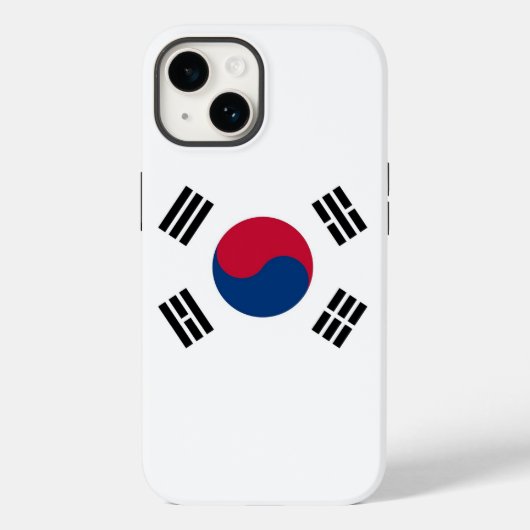 愛国的なアップルのケースメイト韓国国旗のケース – M Case-Mate iPhoneケース (裏面)