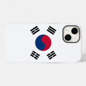 愛国的なアップルのケースメイト韓国国旗のケース – M Case-Mate iPhoneケース (裏面 (横))