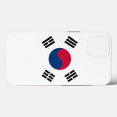 愛国的なアップルのケースメイト韓国国旗 Case-Mate iPhoneケース (裏面 (横))