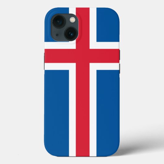 愛国的なアップルのケースメイト、アイスランド国旗 Case-Mate iPhoneケース (裏面)