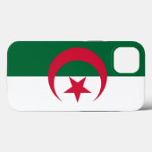 愛国的なアップルのケースメイト、アルジェリア国旗 Case-Mate iPhoneケース (裏面 (横))
