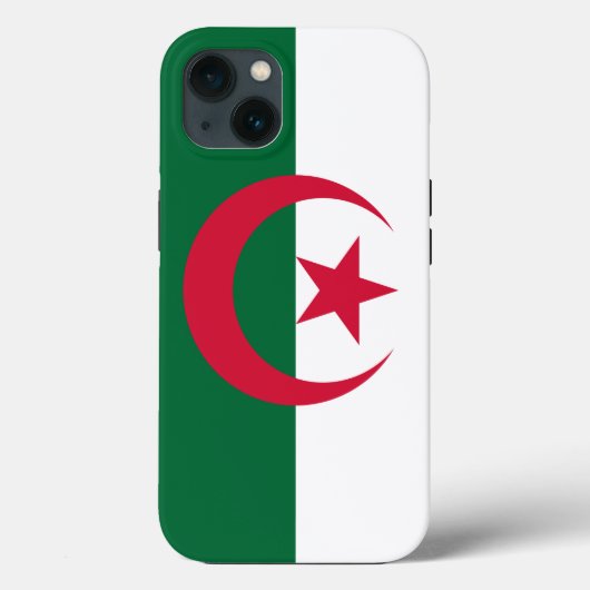 愛国的なアップルのケースメイト、アルジェリア国旗 Case-Mate iPhoneケース (裏面)