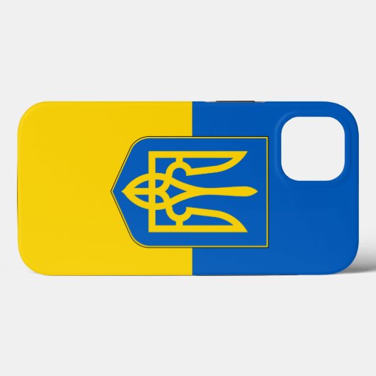 愛国的なアップルのケースメイト、ウクライナ国旗のケースメイト Case-Mate iPhoneケース (裏面 (横))