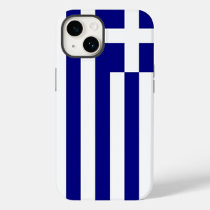 愛国的なアップルのケースメイト、ギリシャ国旗のケースメイトi Case-Mate iPhone 14ケース