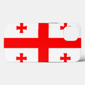 愛国的なアップルのケースメイト、ジョージア国旗 Case-Mate iPhoneケース (裏面 (横))