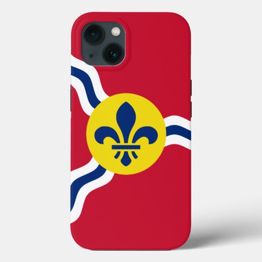 愛国的なアップルのケースメイト、セントルイス国旗 Case-Mate iPhoneケース (裏面)