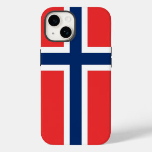 愛国的なアップルのケースメイト、ノルウェー国旗のケースメイトi Case-Mate iPhone 14ケース